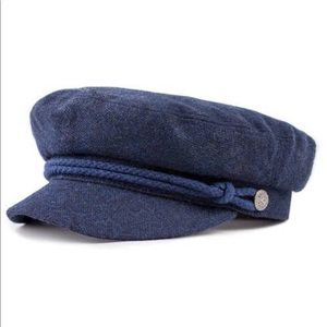 Brixton Fiddler Cap in Navy Blue